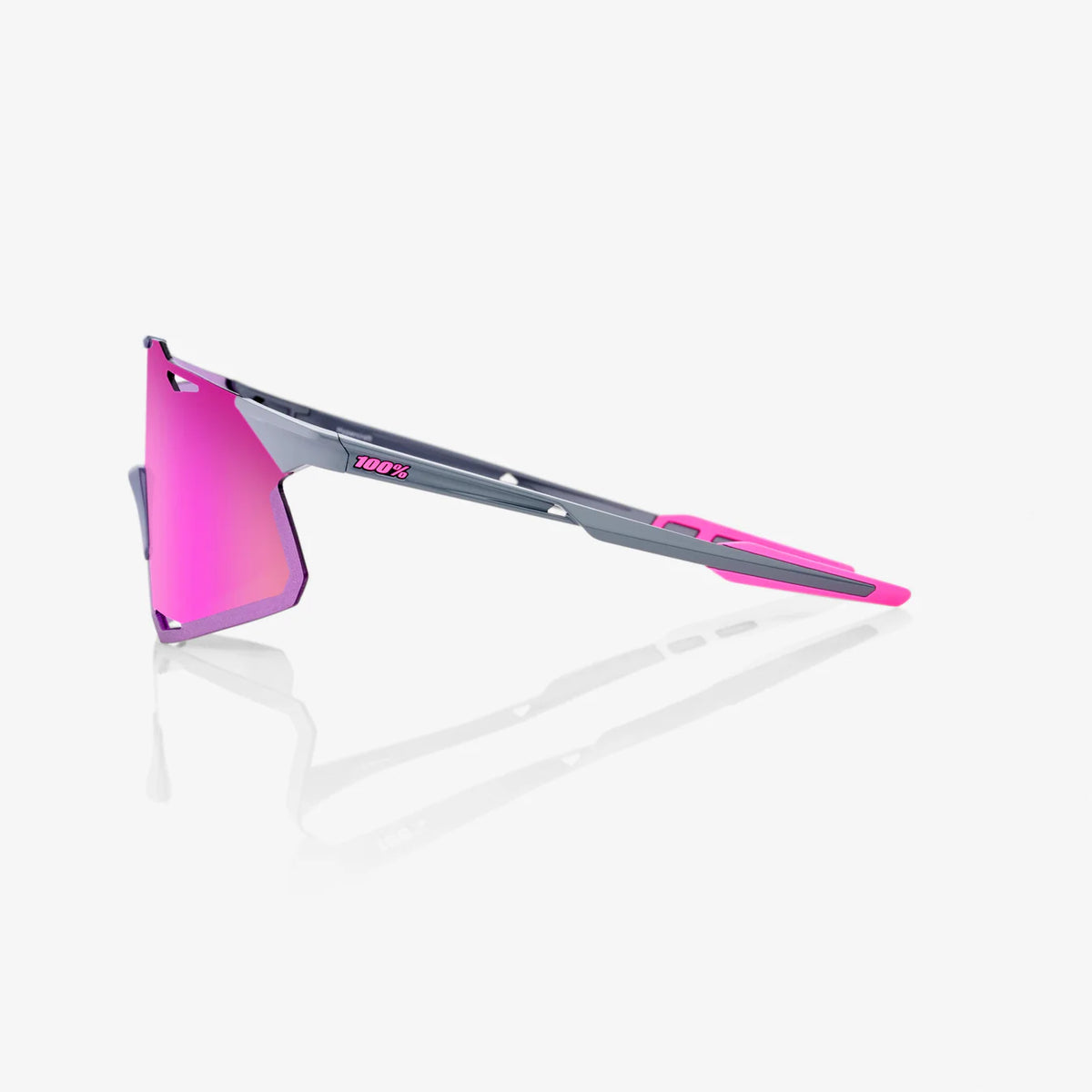 100% - HYPERCRAFT® Mirror Lens Cycling Glasses - Tokyo Nights - Nuremberg, Germany - side view