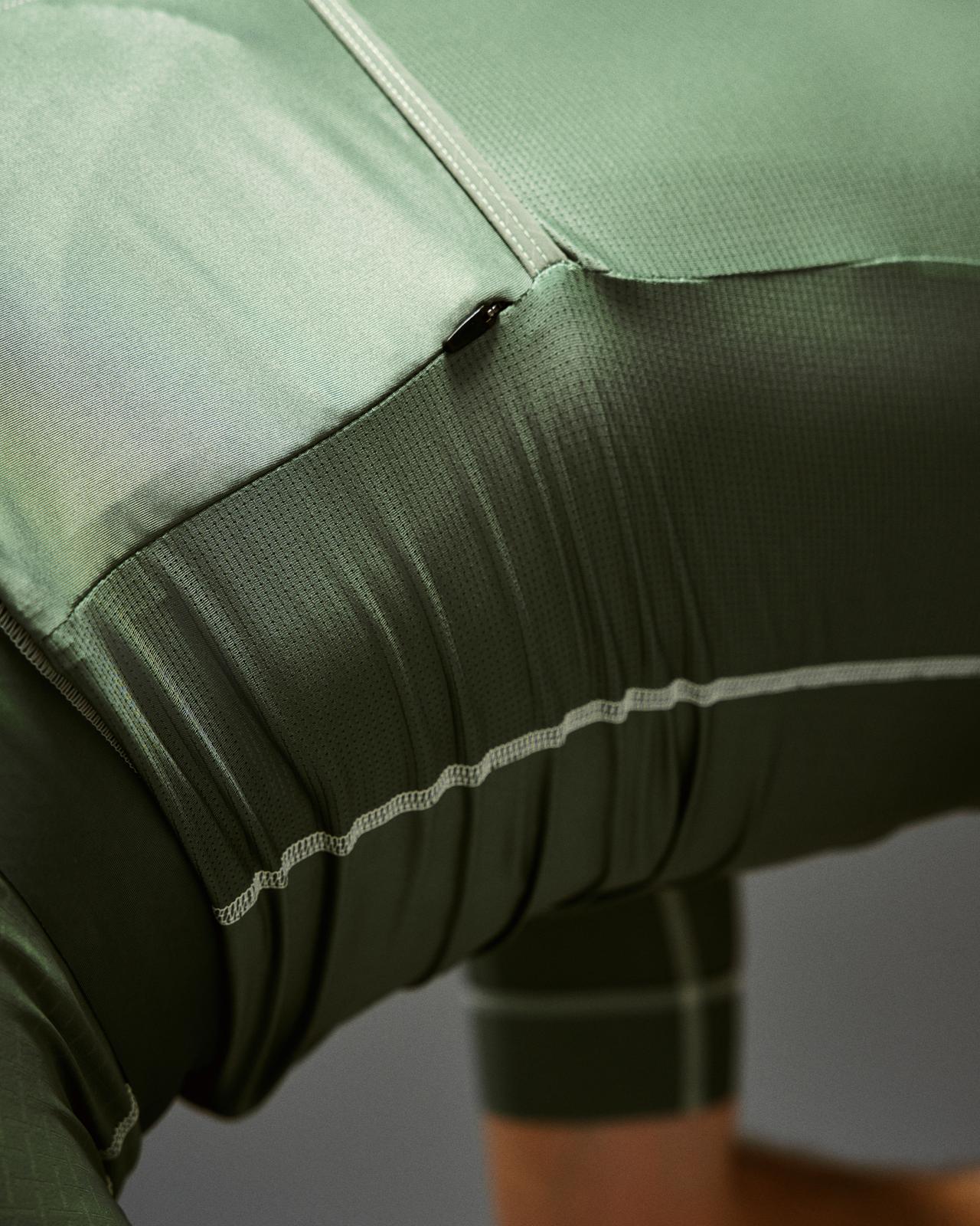 Pas Normal Studios - Men's Mechanism Jersey - Khaki Green - Nuremberg Germany - Side detail