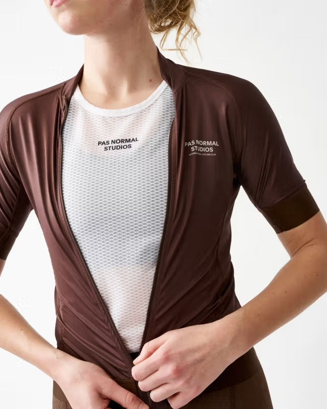 Pas Normal Studios - Women's Sleeveless Baselayer - White - Nuremberg Germany - On model
