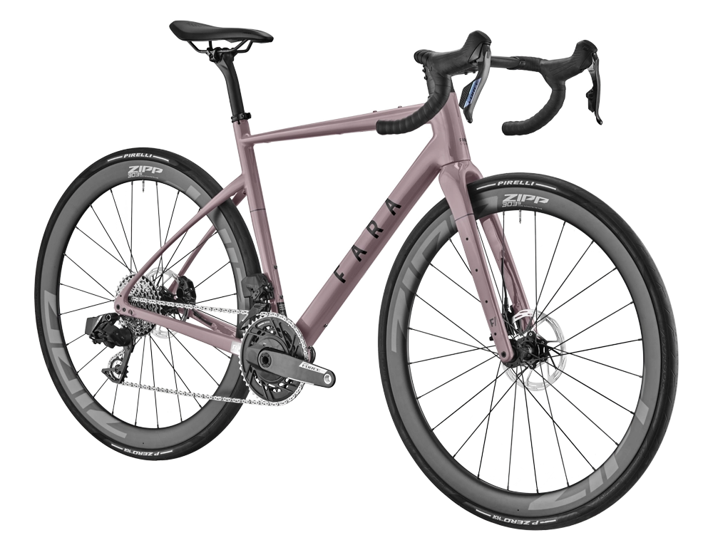 FARA Cycling - All Road Performance Bike - Shade - Nuremberg, Germany - side view including drive train