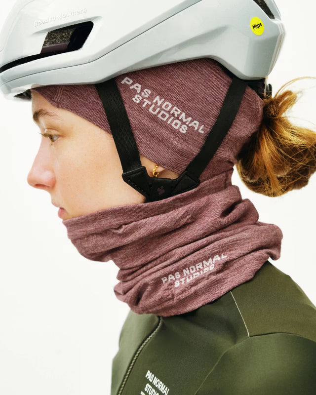 Pas Normal Studios - Logo Merino Knit Beanie - Maroon - Nuremberg, Germany 5