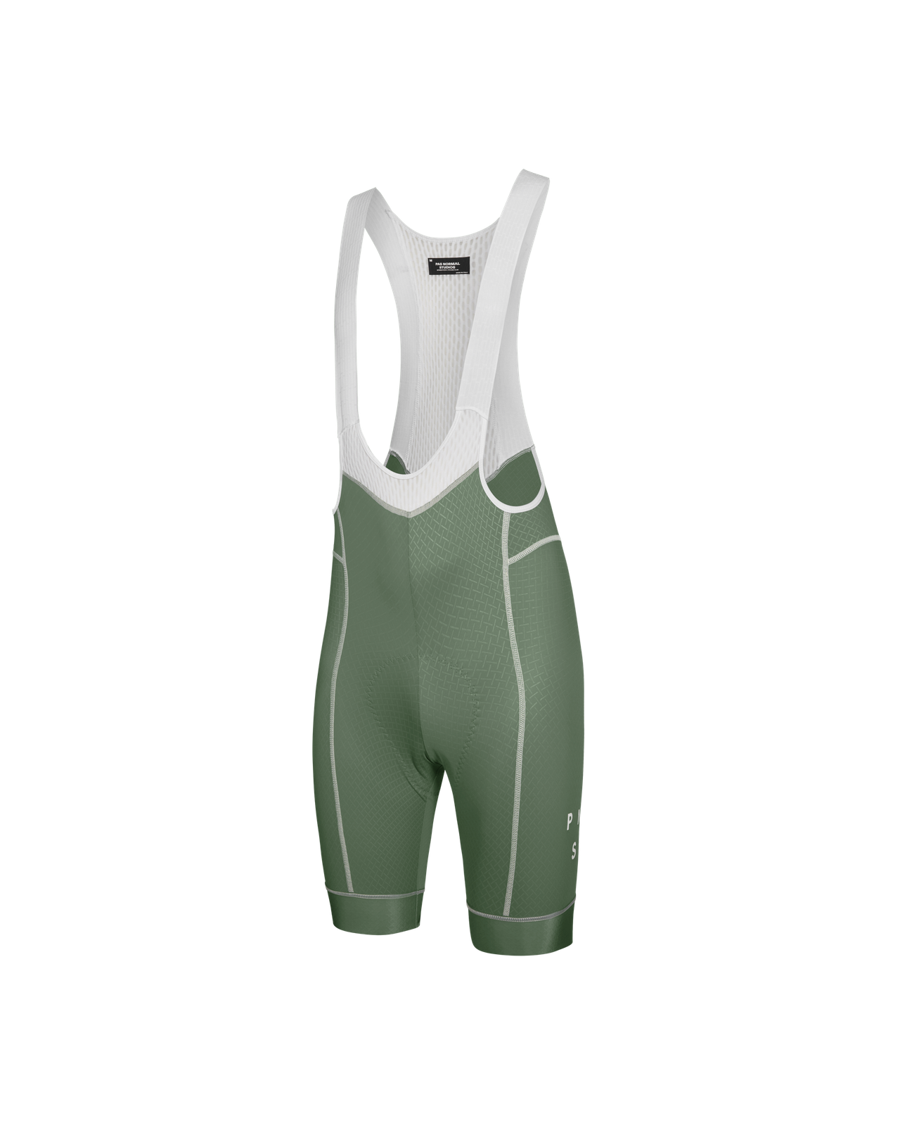 Pas Normal Studios - Mechanism Bibs - Khaki Green - Nuremberg Germany - Side View