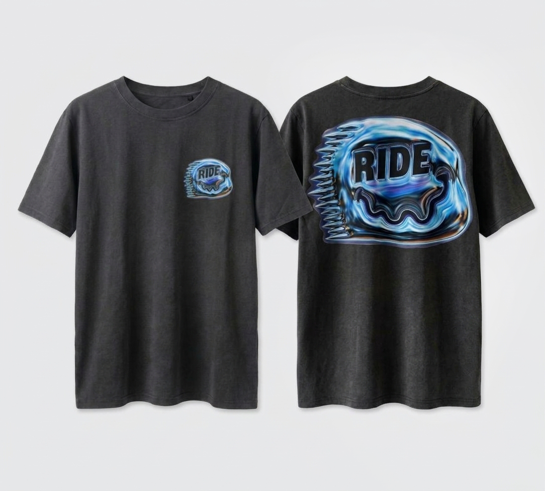 Holy Hardcore Ride - Oversized Tee - Black