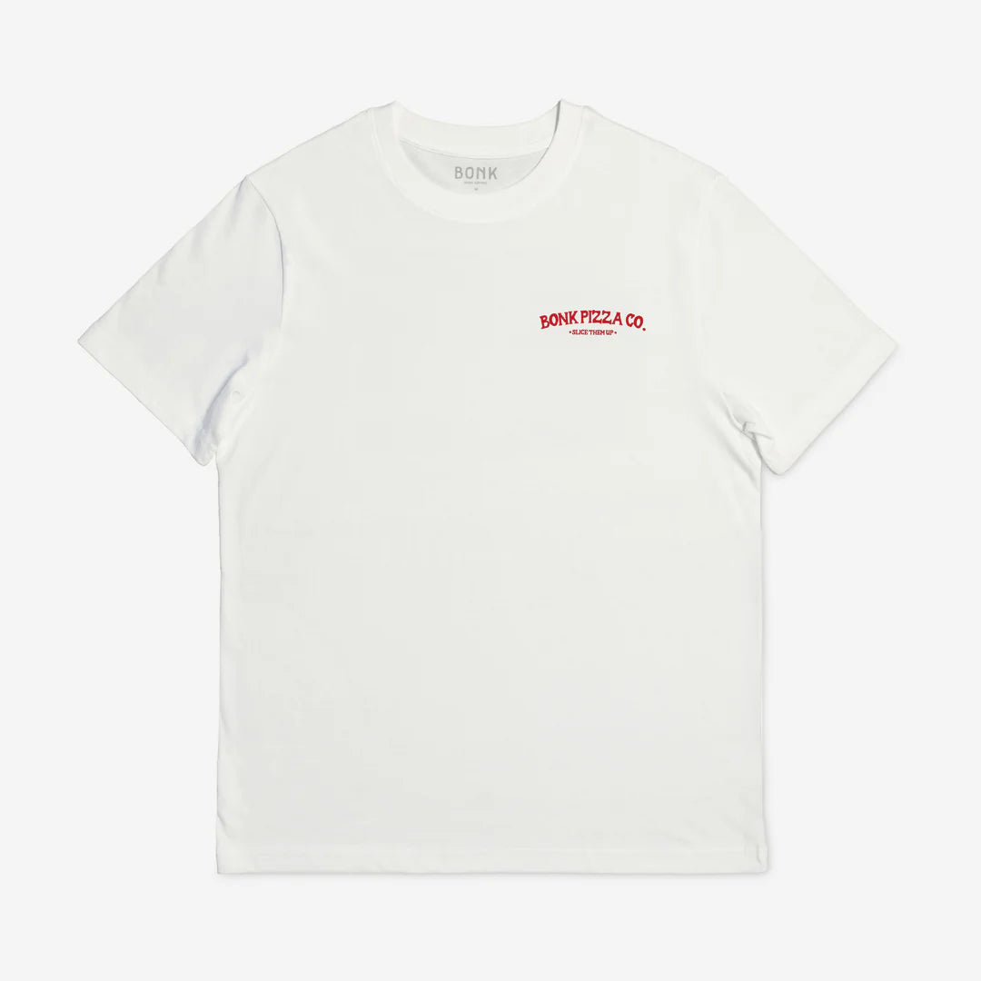 BONK - Pizza T-shirt - White