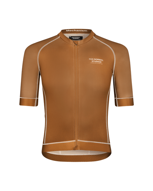 Pas Normal Studios - Men's Mechanism Jersey - Dusty Brown - Nuremberg Germany - Front View