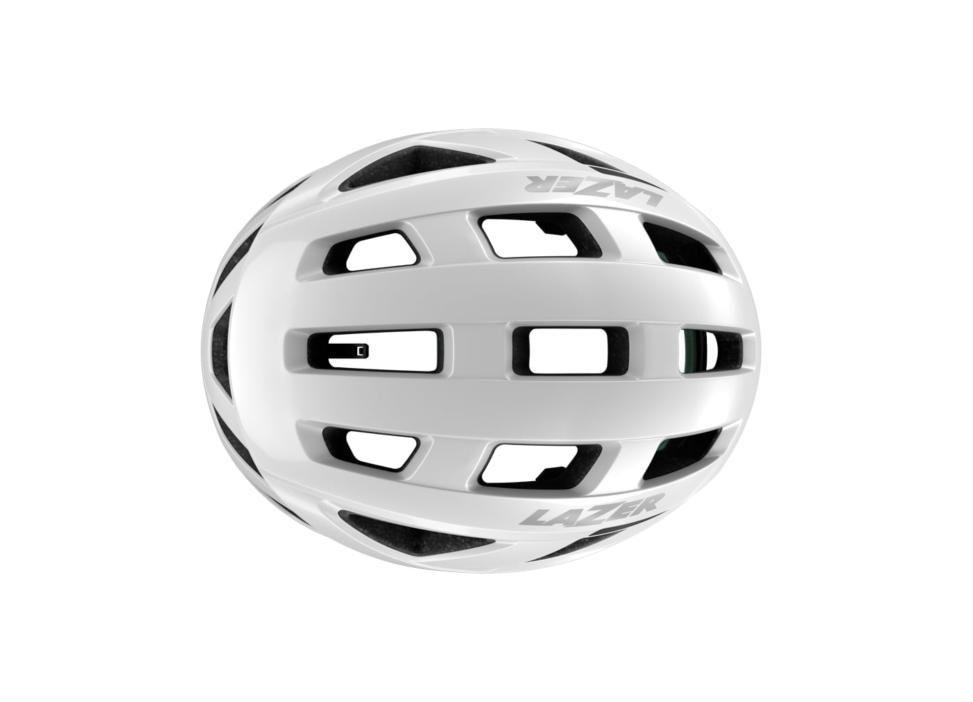 Lazer - Tonic KinetiCore Helmet - White - Nuremberg, Germany - top view