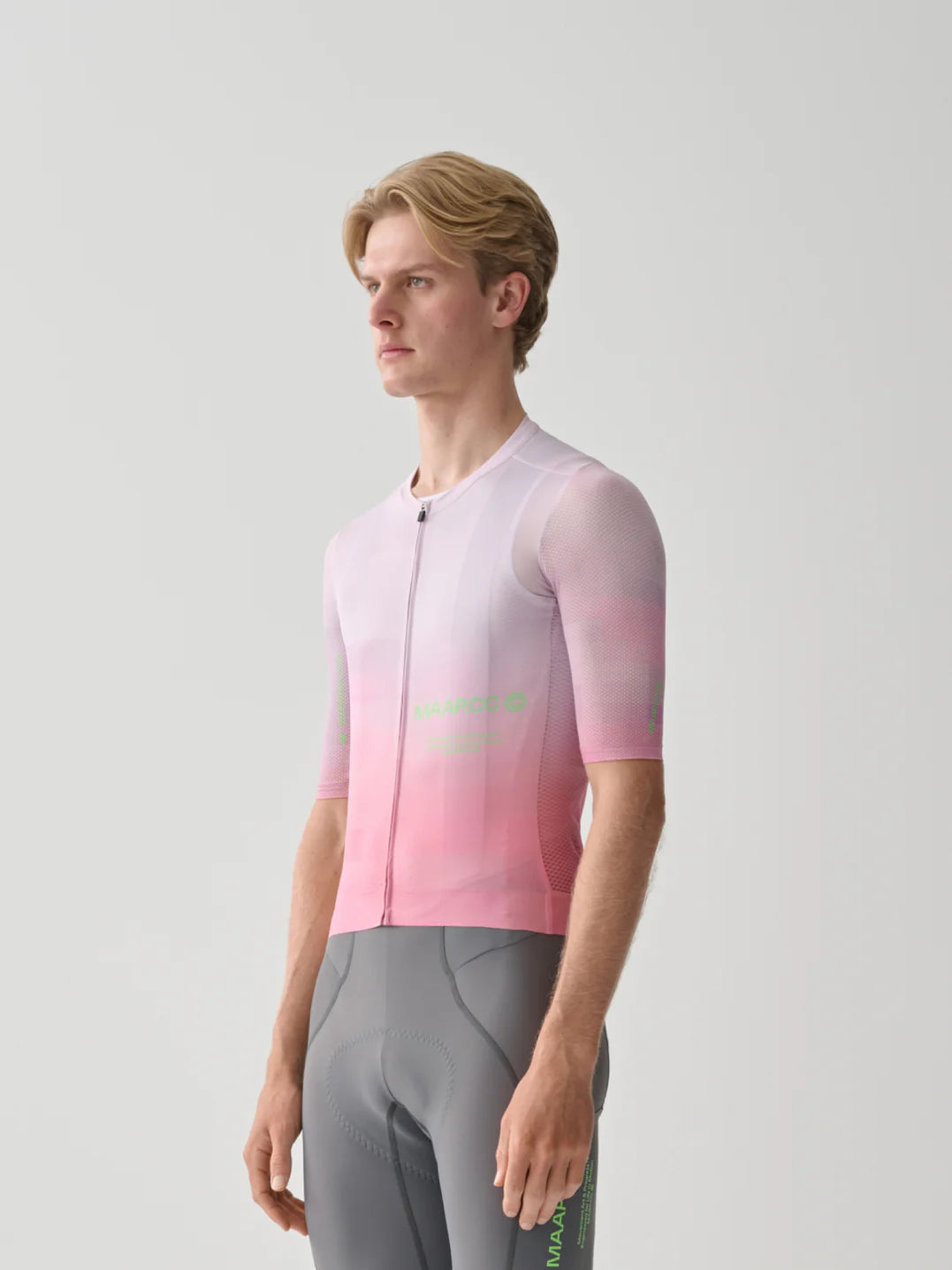 MAAP - Men's Blur Pro Air Jersey 3.0 - Rosa - Nuremberg, Germany - Full view on model