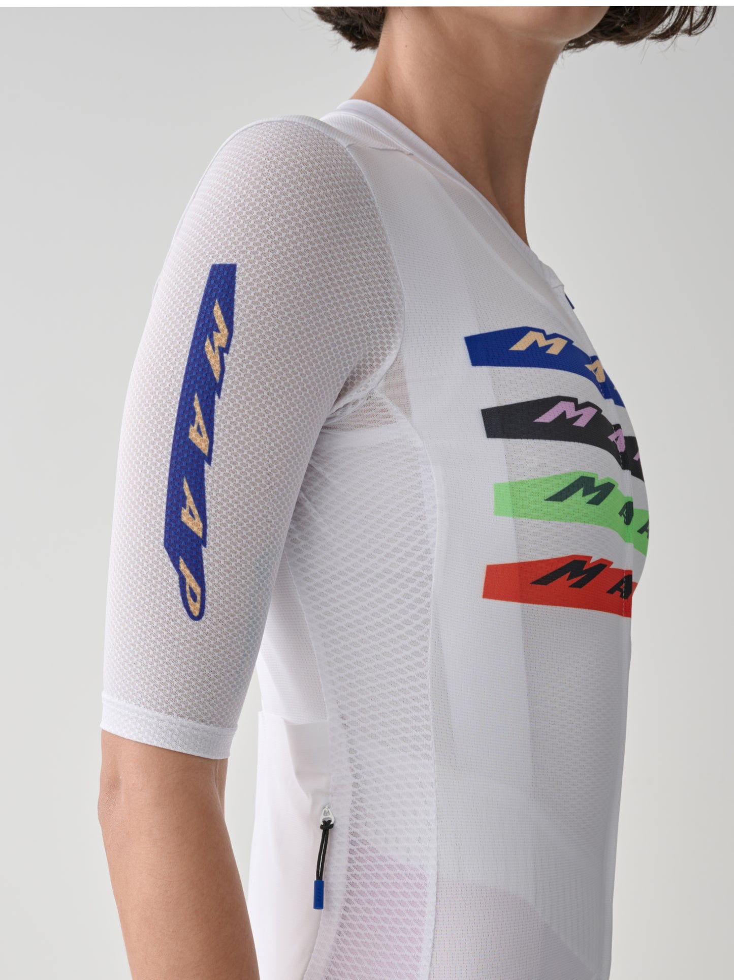 MAAP - Women's Evade X Pro Air Jersey 3.0 - White - Nuremberg, Germany - Detail view on model