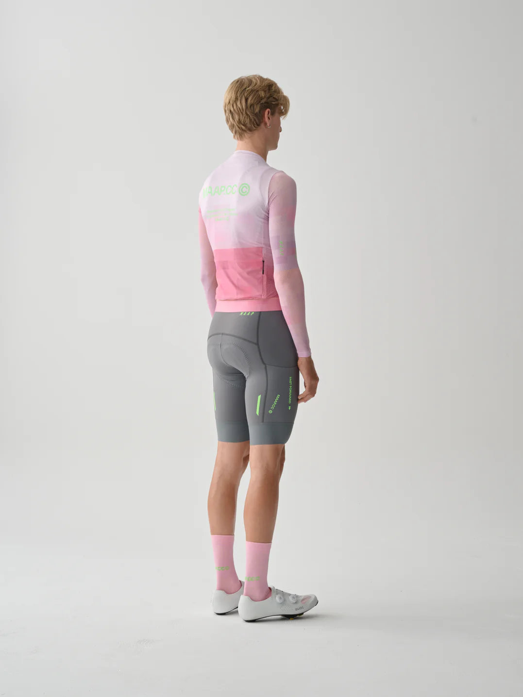 MAAP - Men's Blur Pro Air LS Jersey 3.0 - Rosa - Nuremberg, Germany - Back View on model