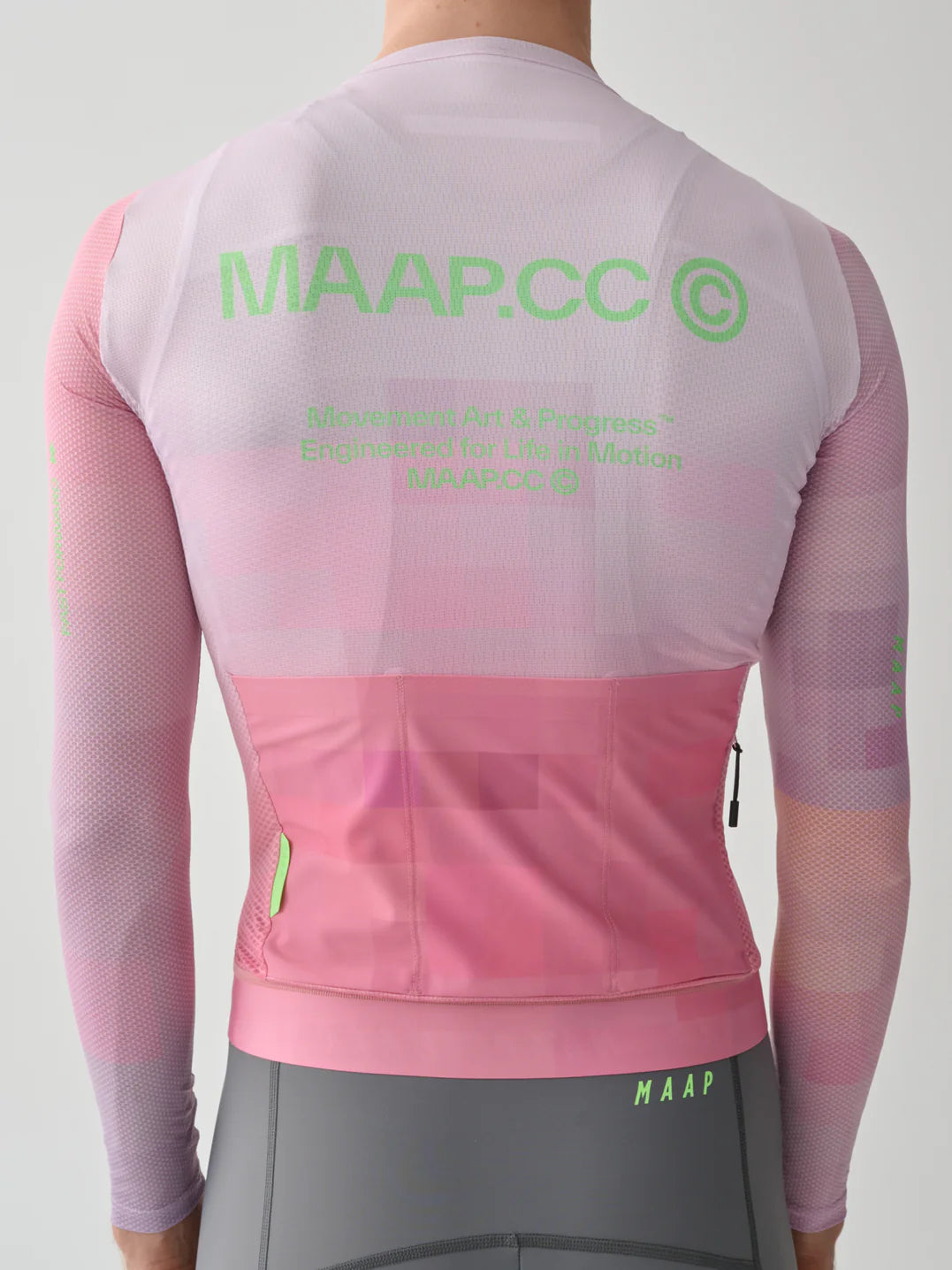 MAAP - Men's Blur Pro Air LS Jersey 3.0 - Rosa - Nuremberg, Germany - Back View