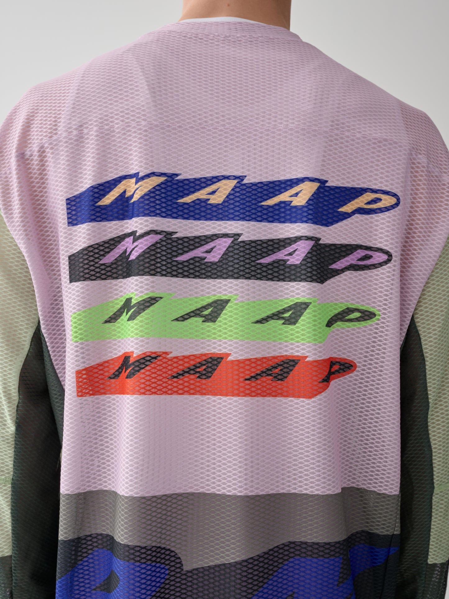 MAAP - Evade X LS Mesh Tee - Blitz - Nuremberg, Germany - Back view on model