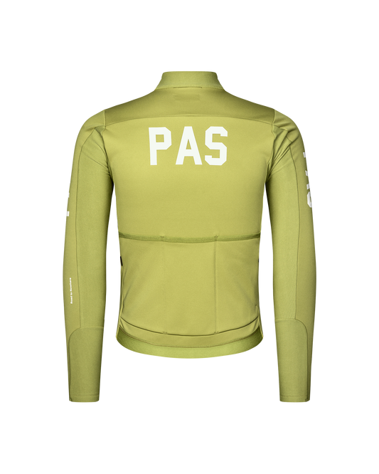 Pas Normal Studios - Men's PAS Mechanism Thermal Long Sleeve Jersey 2.0 - Dark Lime - Nuremberg, Germany