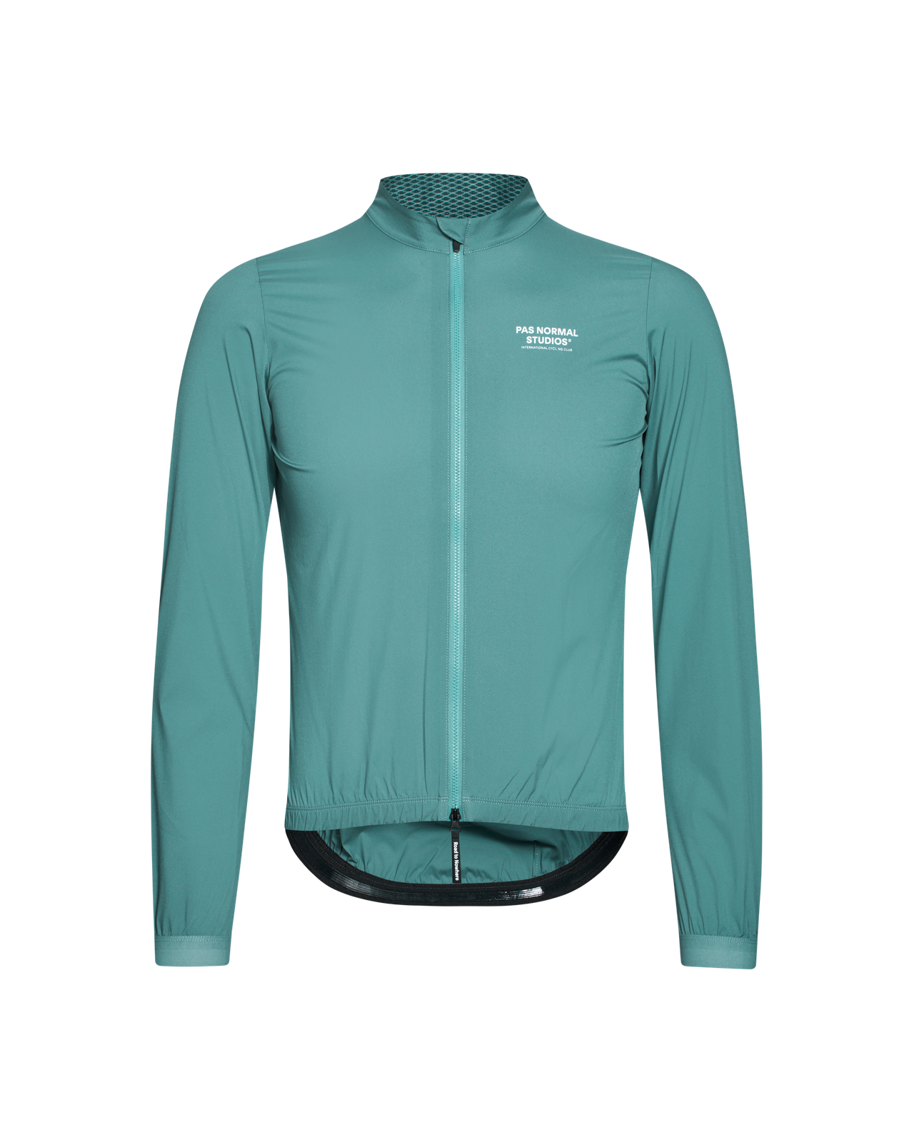 Pas Normal Studios - Men's Mechanism Stow Away Jacket - Grey Teal - Nuremberg Germany - Front view