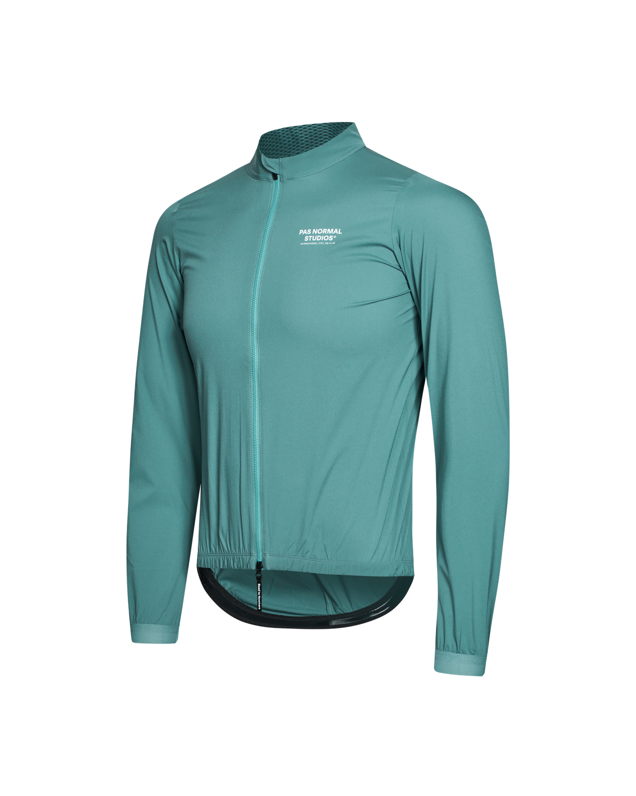 Pas Normal Studios - Men's Mechanism Stow Away Jacket - Grey Teal - Nuremberg Germany - Side view