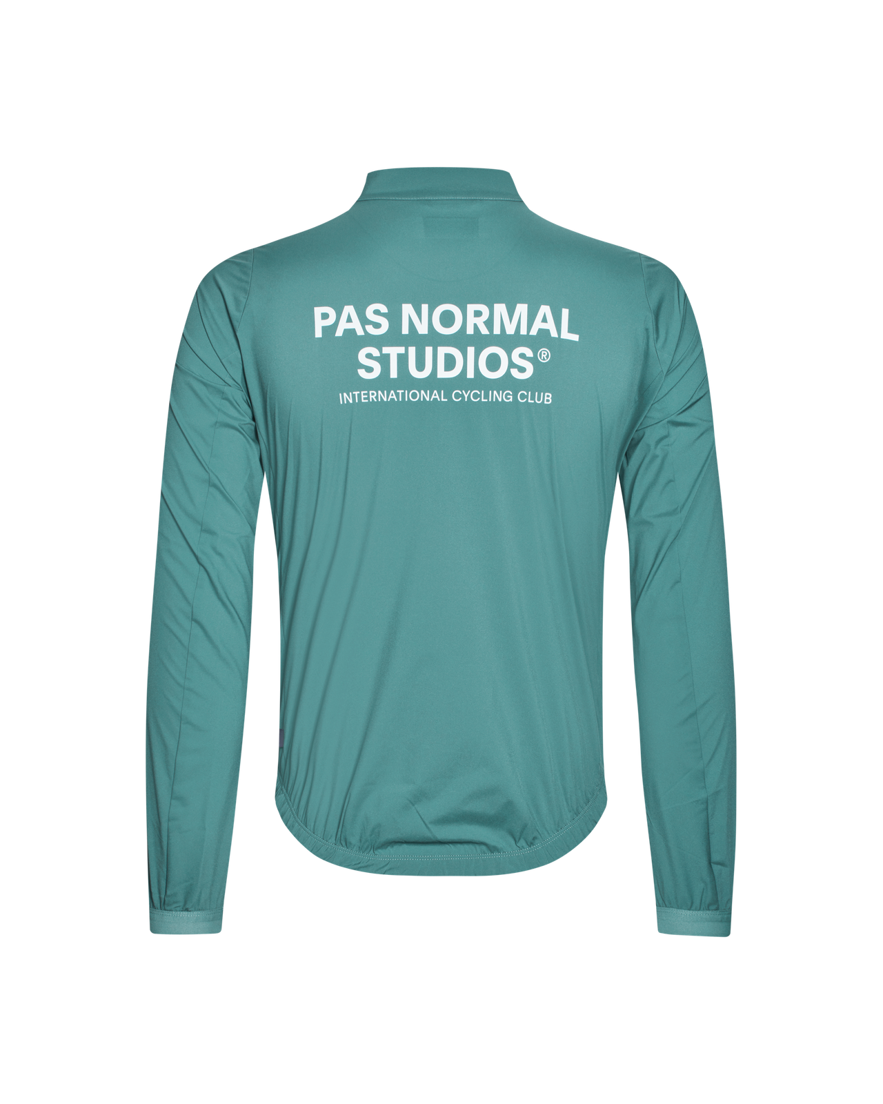 Pas Normal Studios - Men's Mechanism Stow Away Jacket - Grey Teal - Nuremberg Germany - Rear view