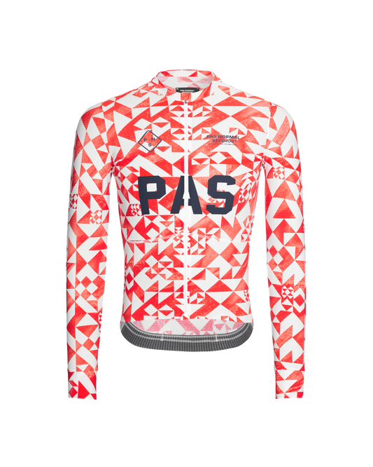 Pas Normal Studios - PAS Men's Mechanism Pro Long Sleeve Jersey - PAS Origami - Nuremberg Germany - Front View