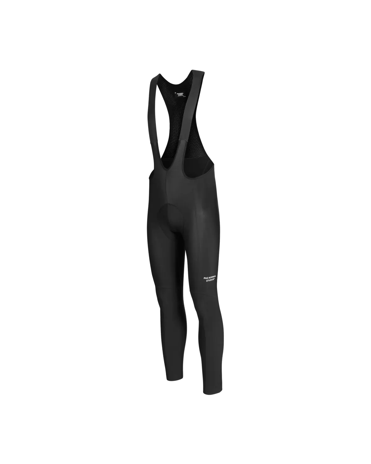 Pas Normal Studios - Men's - Essential Thermal Long Bibs - Black - Nuremberg Germany - Side View