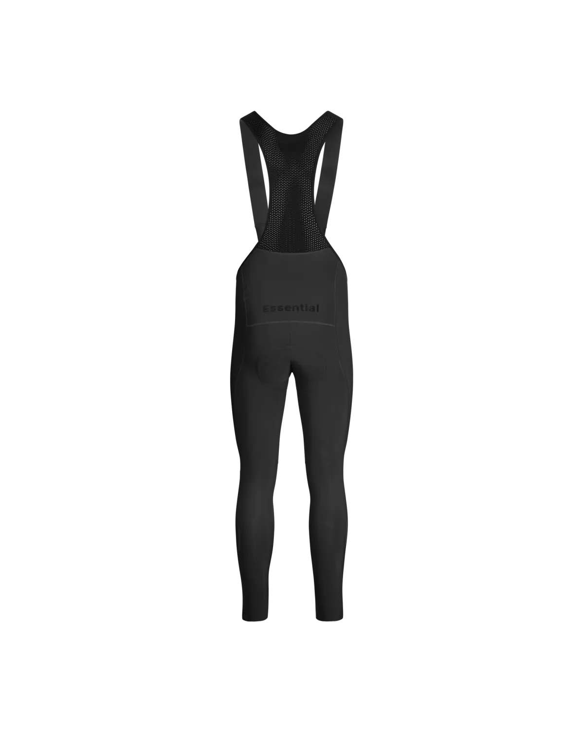 Pas Normal Studios - Men's - Essential Thermal Long Bibs - Black - Nuremberg Germany - Rear View