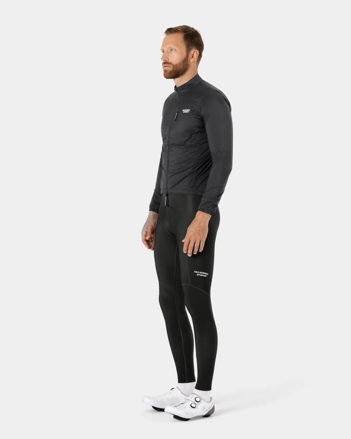 Pas Normal Studios - Men's - Essential Thermal Long Bibs - Black - Nuremberg Germany - on model
