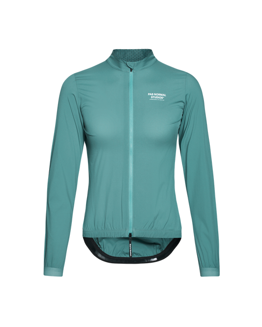 Pas Normal Studios - Women's Mechanism Stow Away Jacket - Grey Teal - Nuremberg Germany - Front view