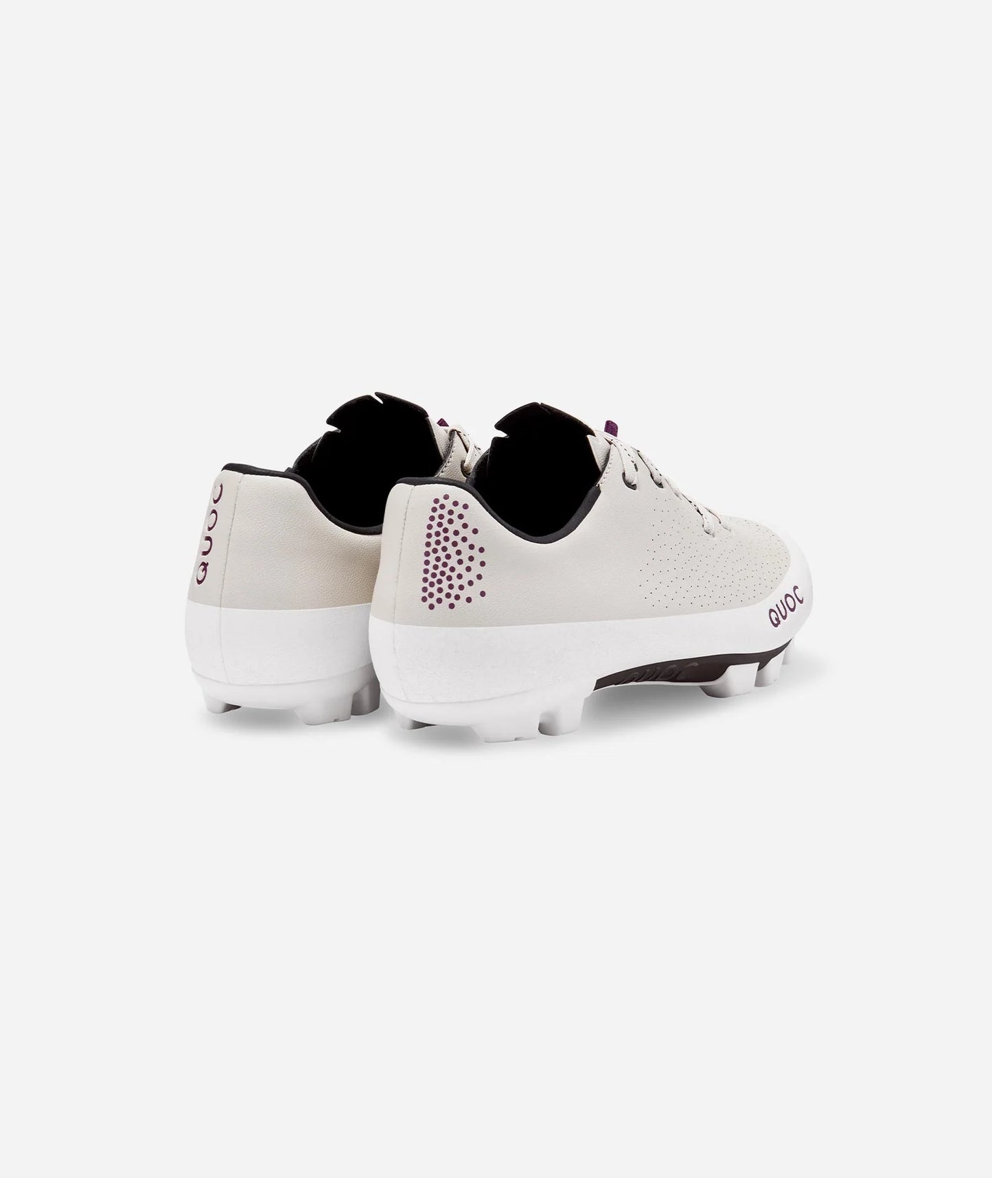 QUOC - Gran Tourer XC Lace Cycling Shoes - Chalk - Nuremberg Germany - Back view