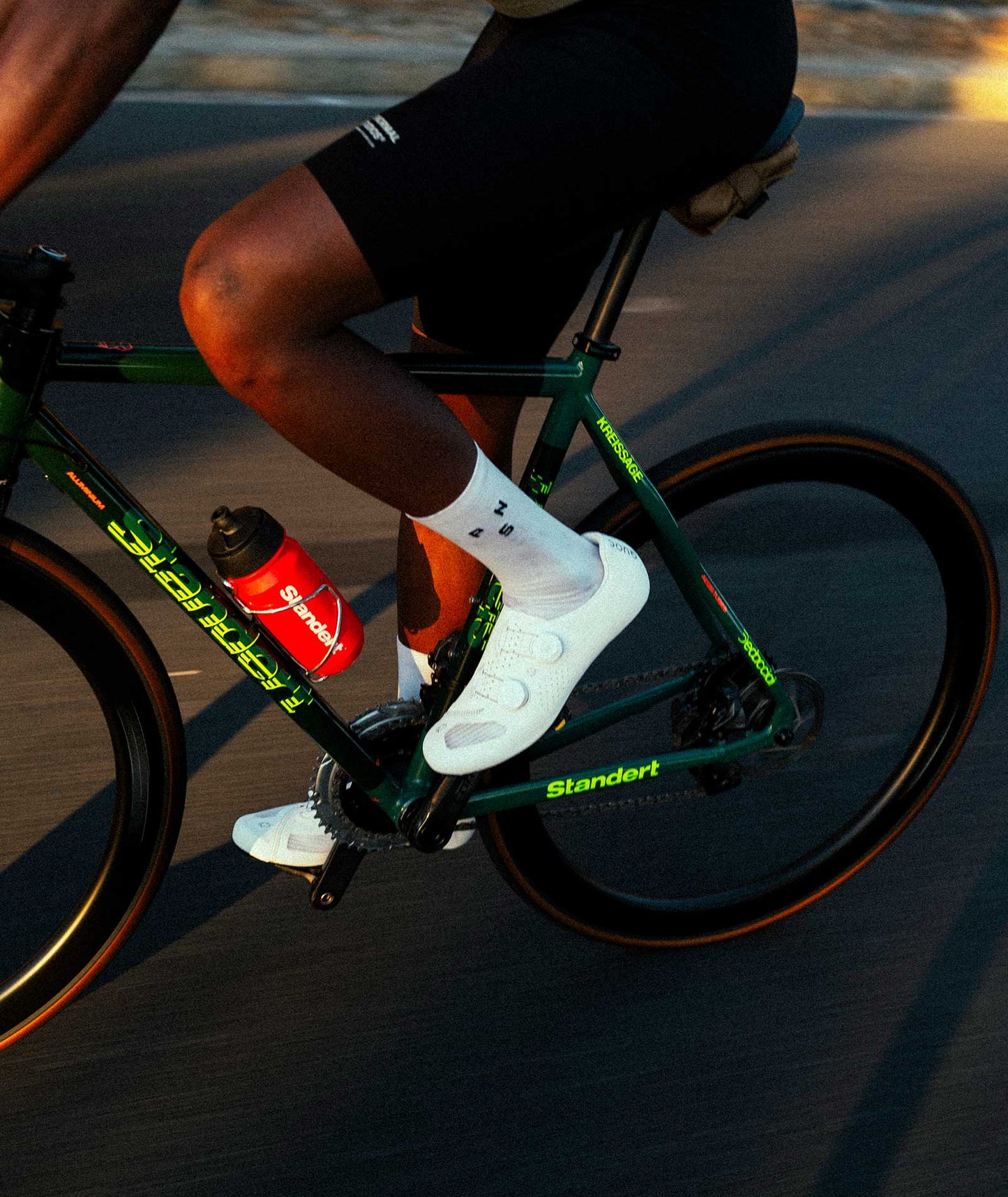 Quoc Cycling Shoes Nuremberg Germany - on cyclist