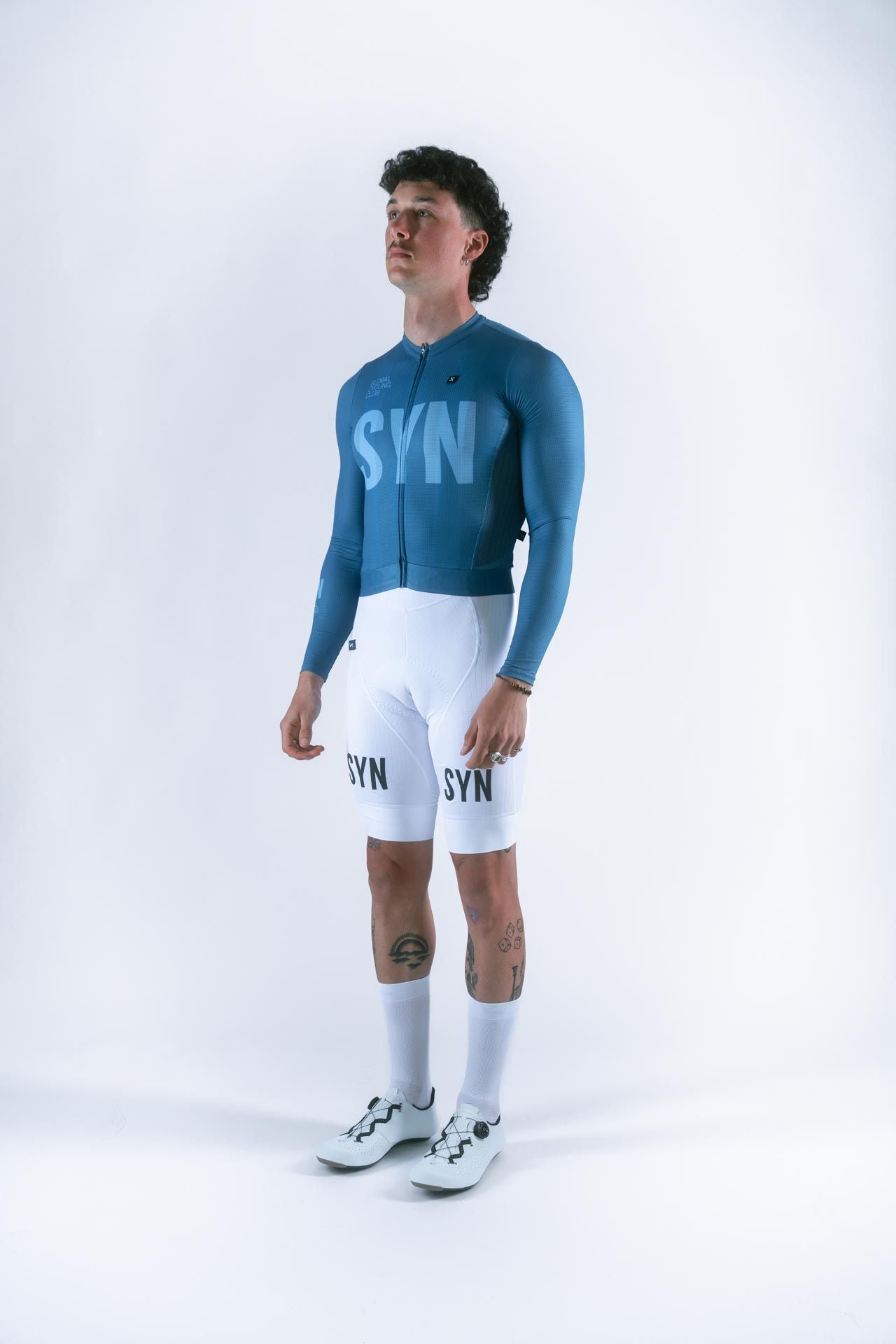 SYN - Men's Pro Bib Shorts - White - Nuremberg, Germany - On model 2