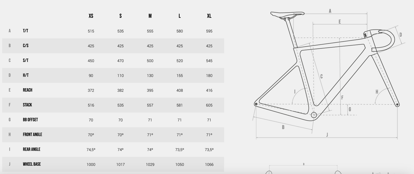 Megamo - Gravel - SILK 00 - SRAM XPLR RED - (2025) - Bike leasing and financing in Nuremberg Germany - Size chart