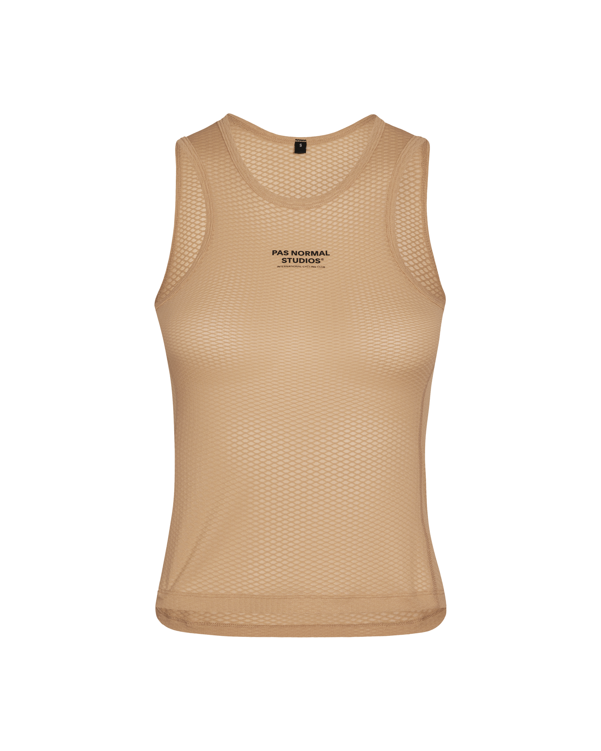 Pas Normal Studios - Women's Sleeveless Baselayer - Camel - Nuremberg Germany - Front view