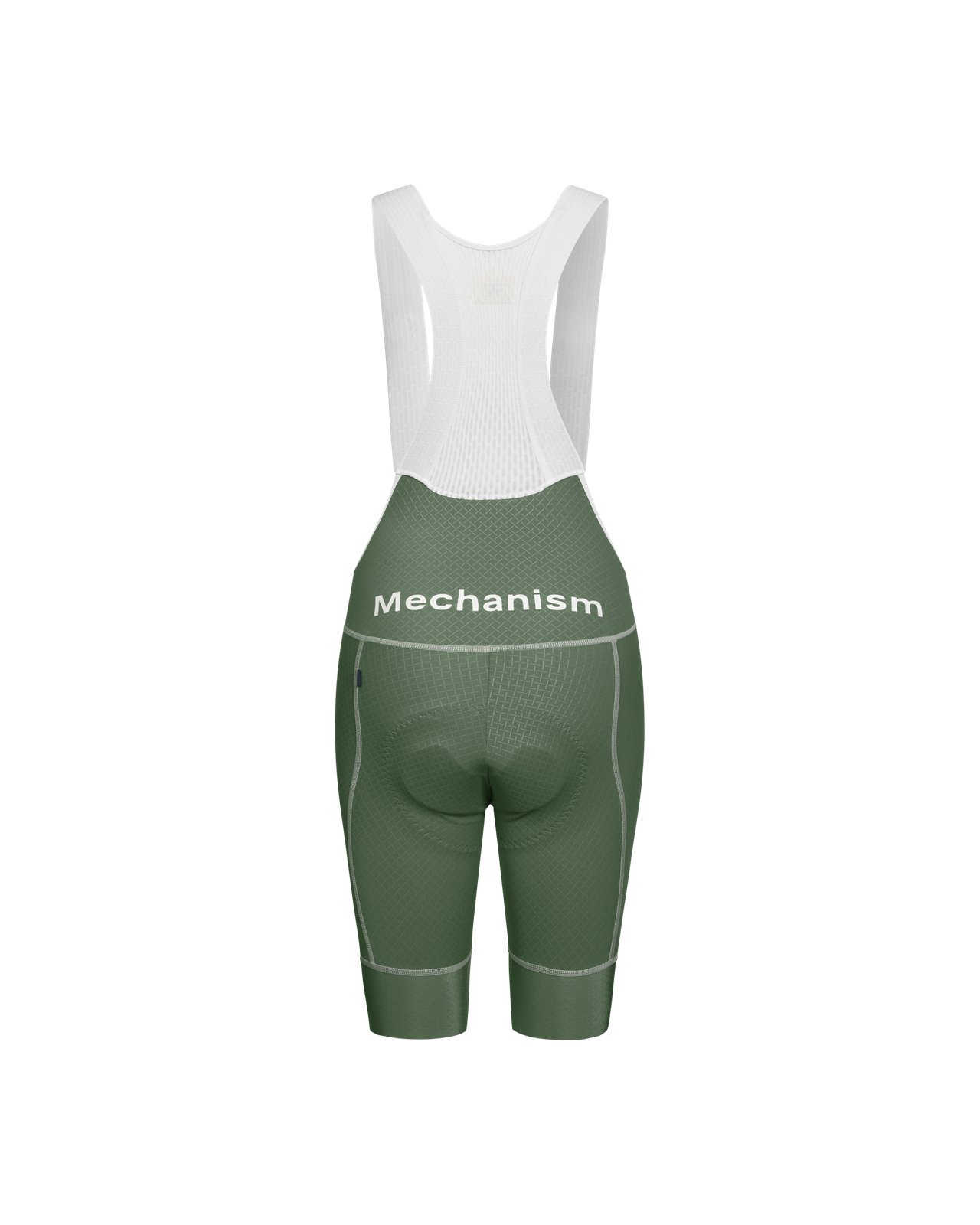 Pas Normal Studios - Women's Mechanism Bibs - Khaki Green - Nuremberg Germany - Rear View