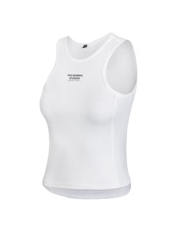 Pas Normal Studios - Women's Sleeveless Baselayer - White - Nuremberg Germany - Side view