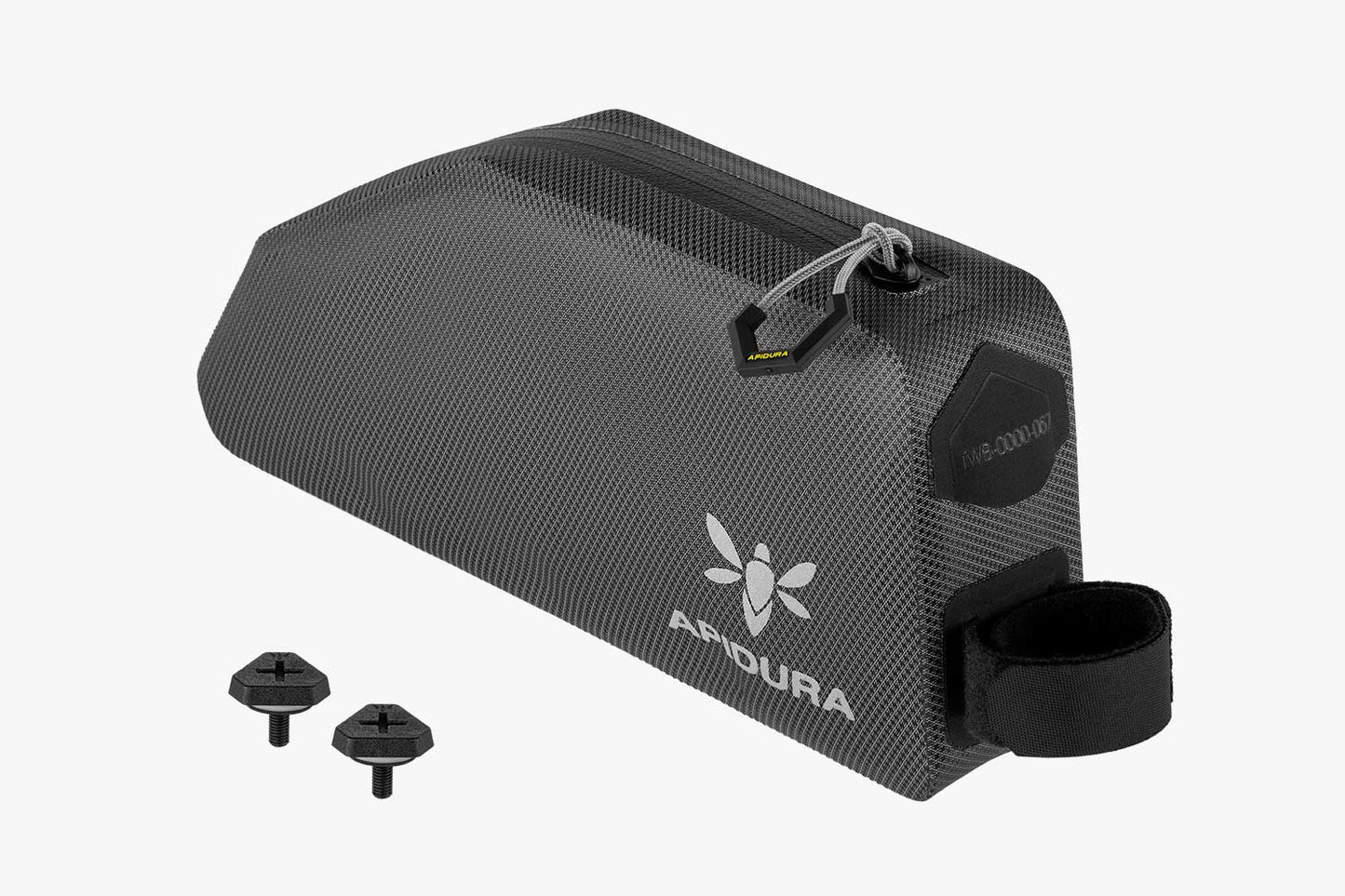 APIDURA - Expedition Bolt-On Top Tube Pack (1L) - Nuremberg, Germany - full view with bolts