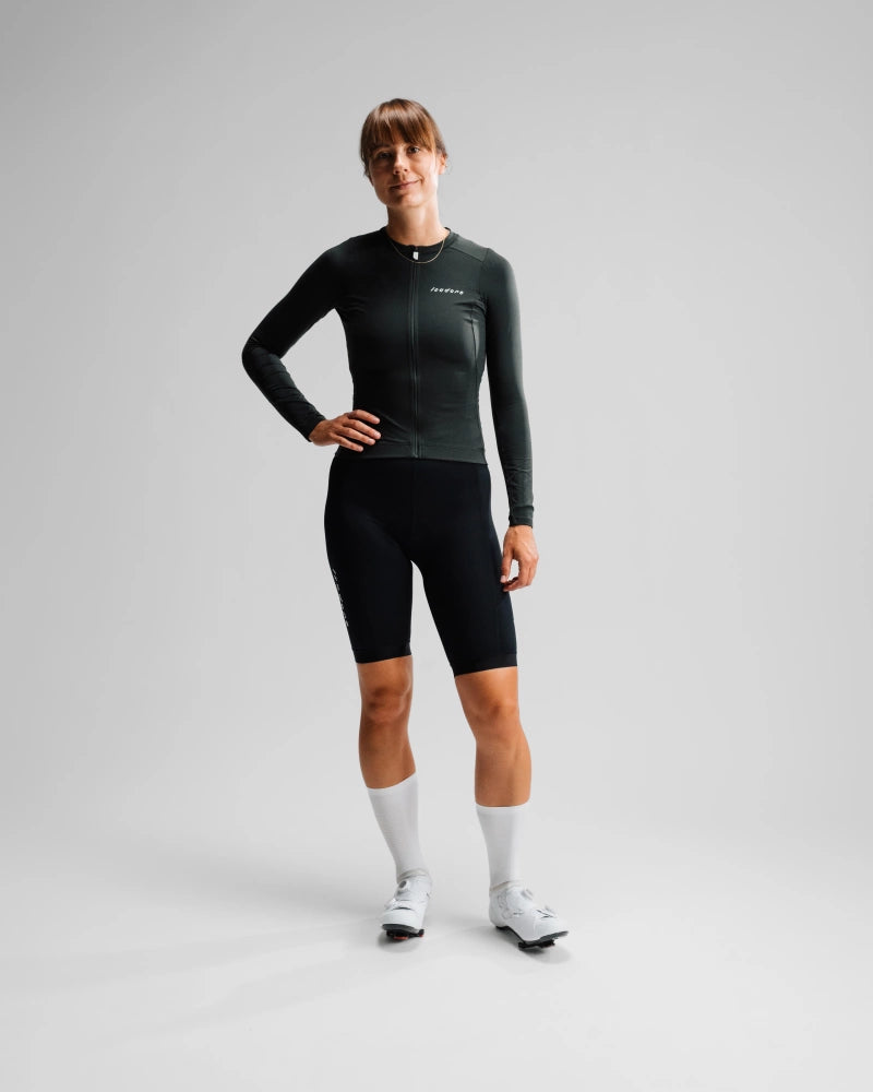 ISADORE - Debüt-Langarmtrikot für Damen - Deep Forest