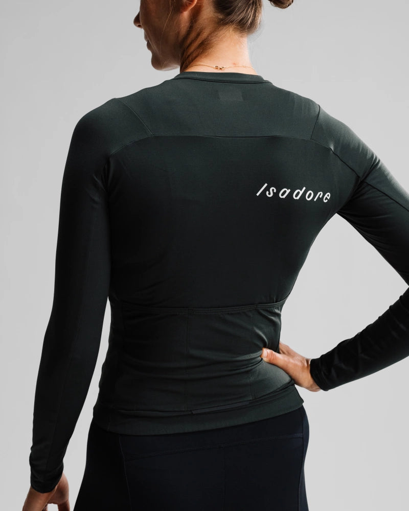 ISADORE - Debüt-Langarmtrikot für Damen - Deep Forest