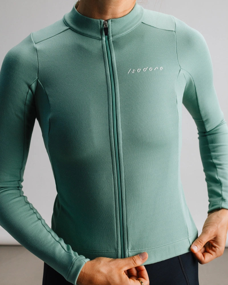 ISADORE - Women's Debut Merino Long Sleeve Jersey - Creme de Menthe - Nuremberg, Germany