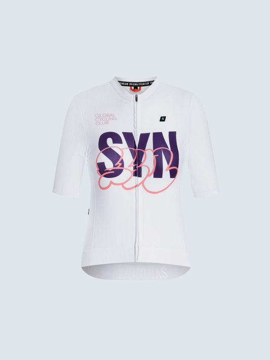 SYN - Women's Pro Design Lab Jersey Crossed - White - Nuremberg Germany - Front View