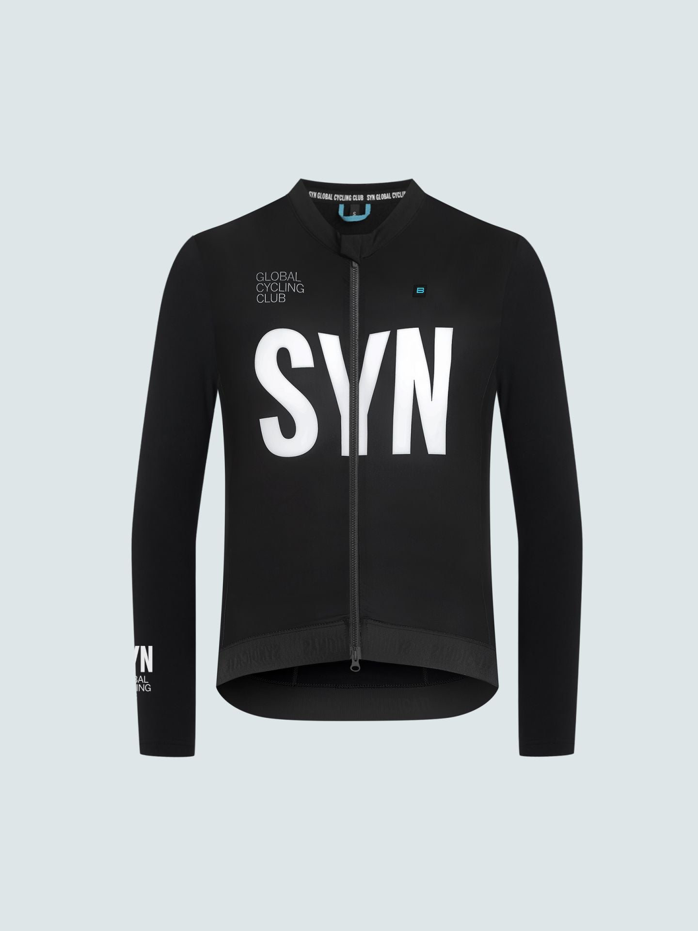 SYN - Men's Training L/S Jersey 2.0 - Black - Nuremberg Germany - Front view