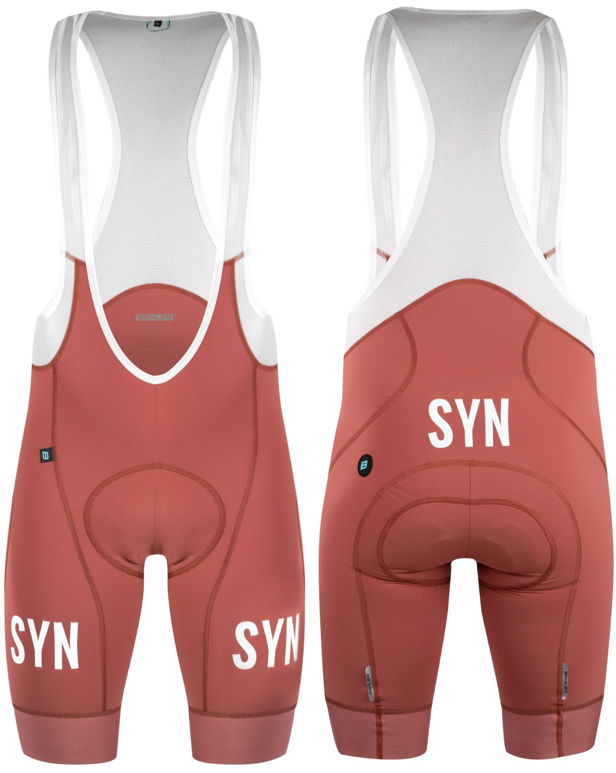 SYN - Training Bib Shorts - Caramel - Front and Back - Nürnberg Deutschland