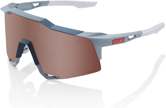 100% -  Speedcraft - Soft Tact Stone Grey HiPER Crimson Silver Mirror Lense - Nuremberg, Germany
