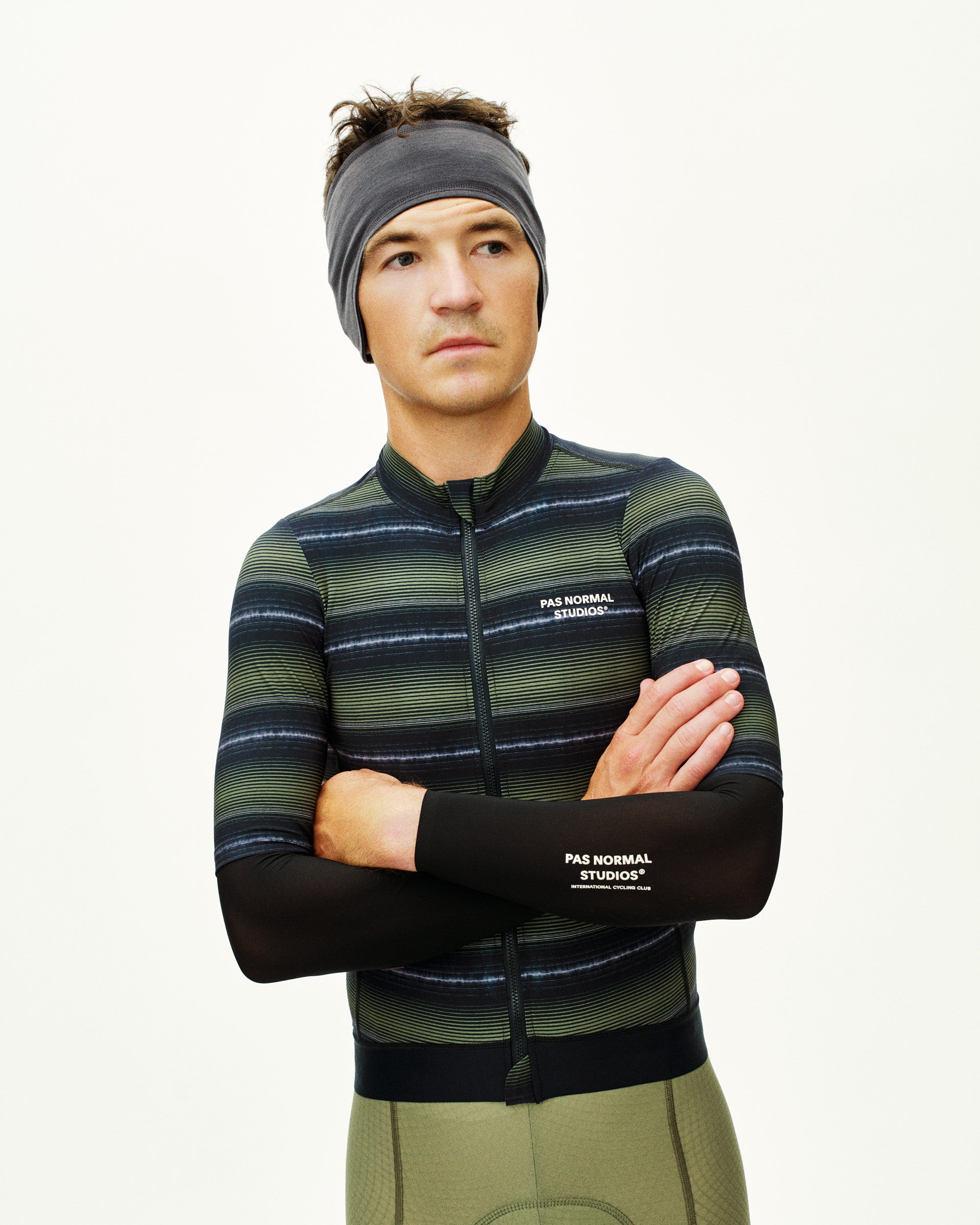 Pas Normal Studios  - Men's Essential Jersey - Light Olive - Stripe Nuremberg, Germany - 3