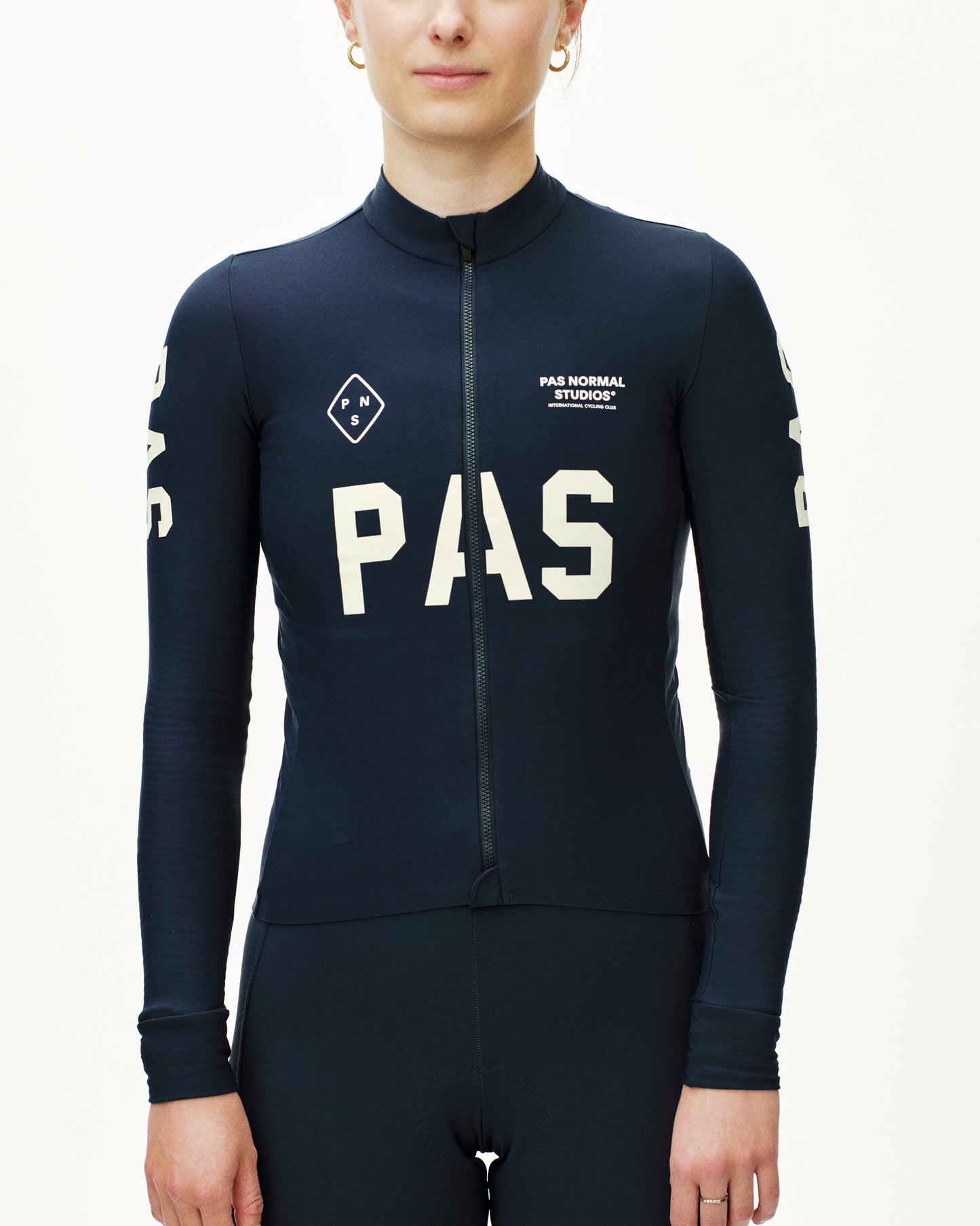 Pas Normal Studios - Women's PAS Mechanism Long Sleeve Jersey - Navy - Nuremberg, Germany 