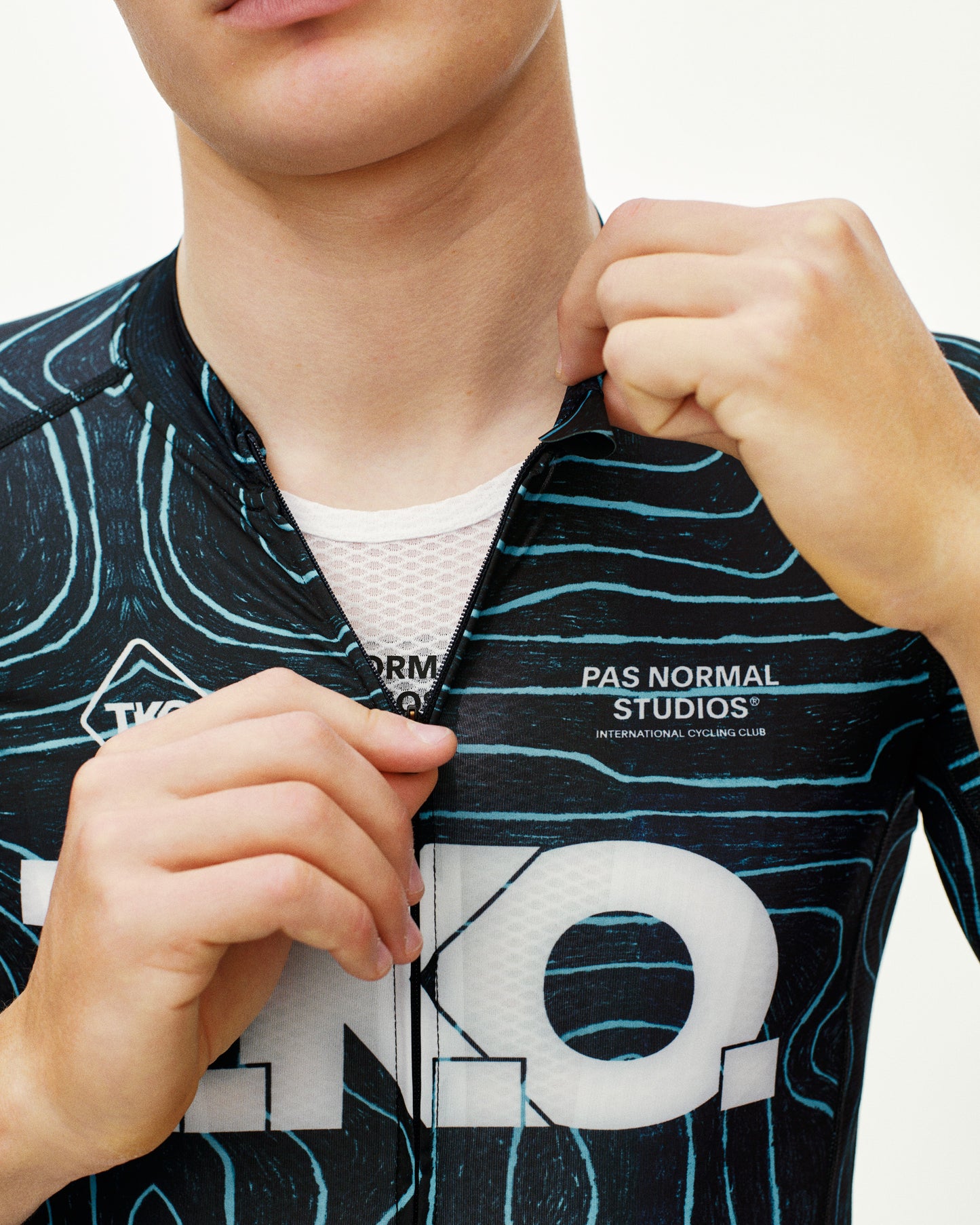 Pas Normal Studios - Men's T.K.O. Mechanism Long Sleeve Jersey - T.K.O. Black Multi - Nuremberg, Germany 