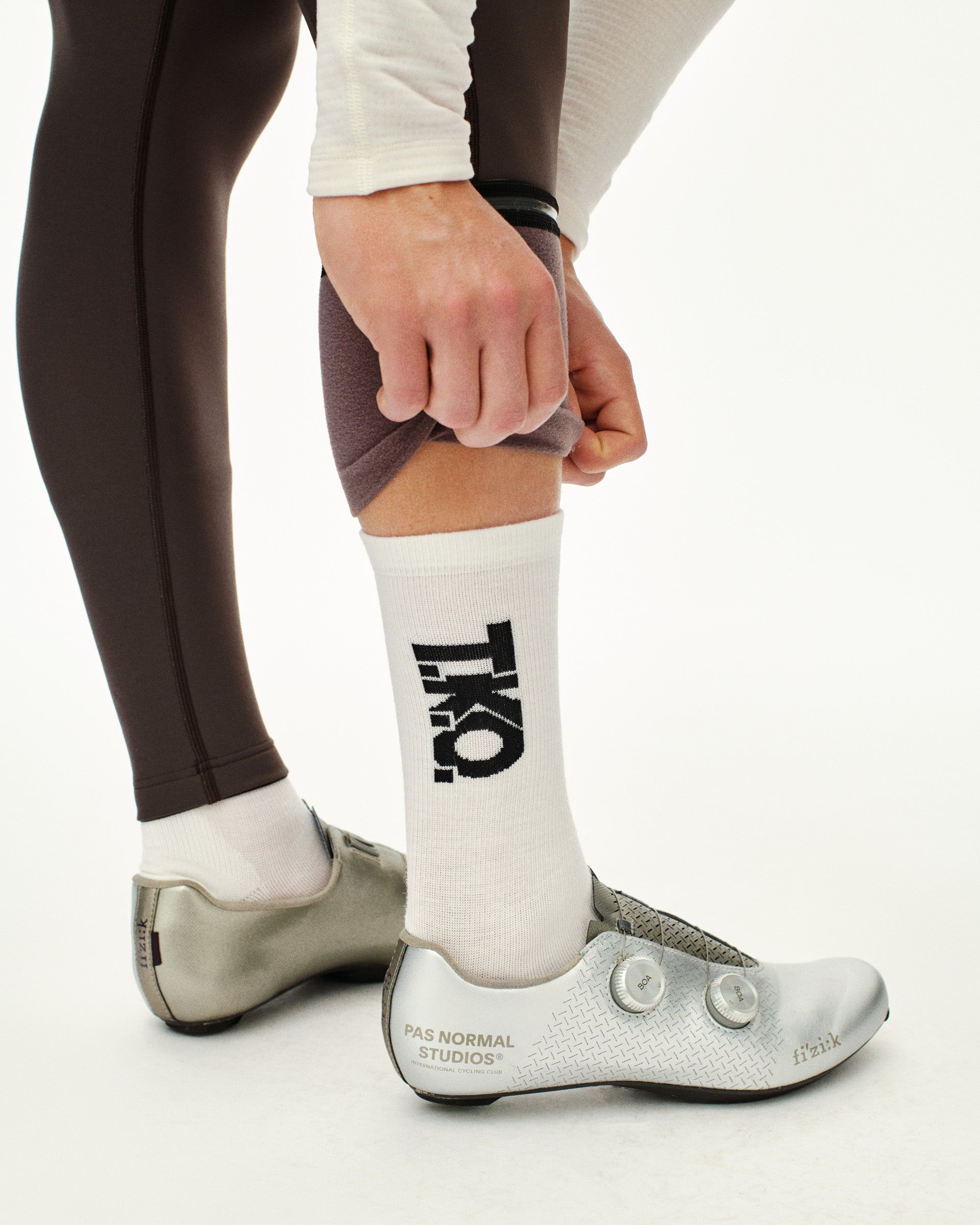 Pas Normal Studios - T.K.O. Thermal Wool Socks - White - Nuremberg, Germany