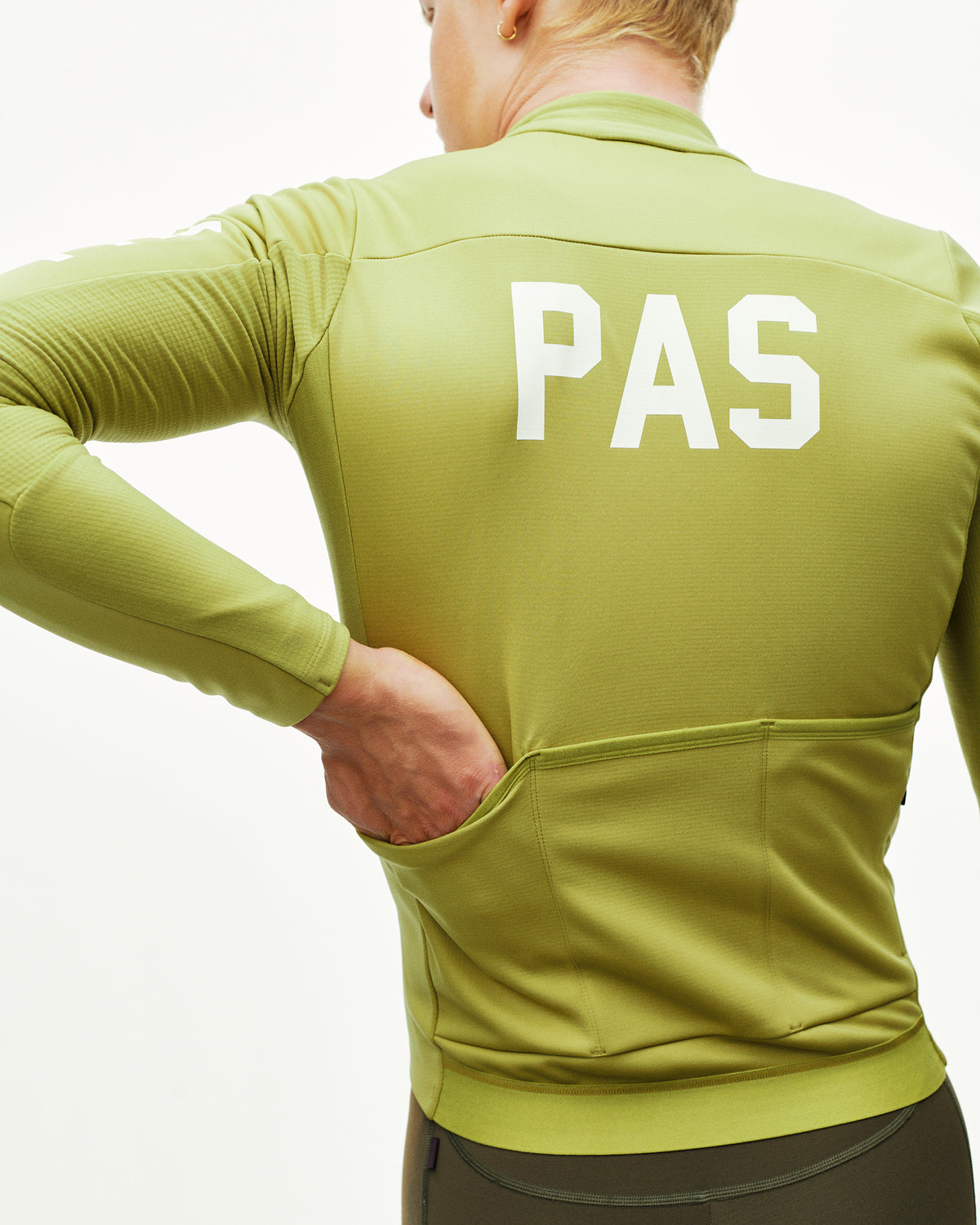 Pas Normal Studios - Men's PAS Mechanism Thermal Long Sleeve Jersey 2.0 - Dark Lime - Nuremberg, Germany