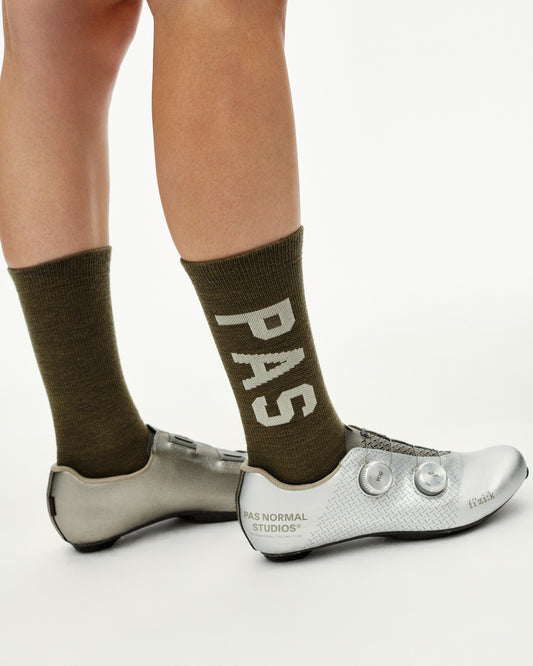 Pas Normal Studios - PAS Thermal Wool Socks - Moss Brown - Nuremberg, Germany