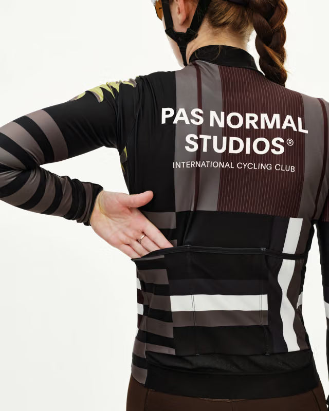 Pas Normal Studios - Women's Mechanism Long Sleeve Jersey - AOP International Dark Olive - Nuremberg, Germany