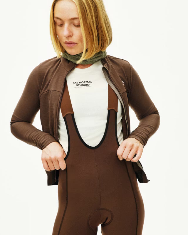 Pas Normal Studios - Women's - Essential Thermal Long Bibs - Light Brown - Nuremberg, Germany 3