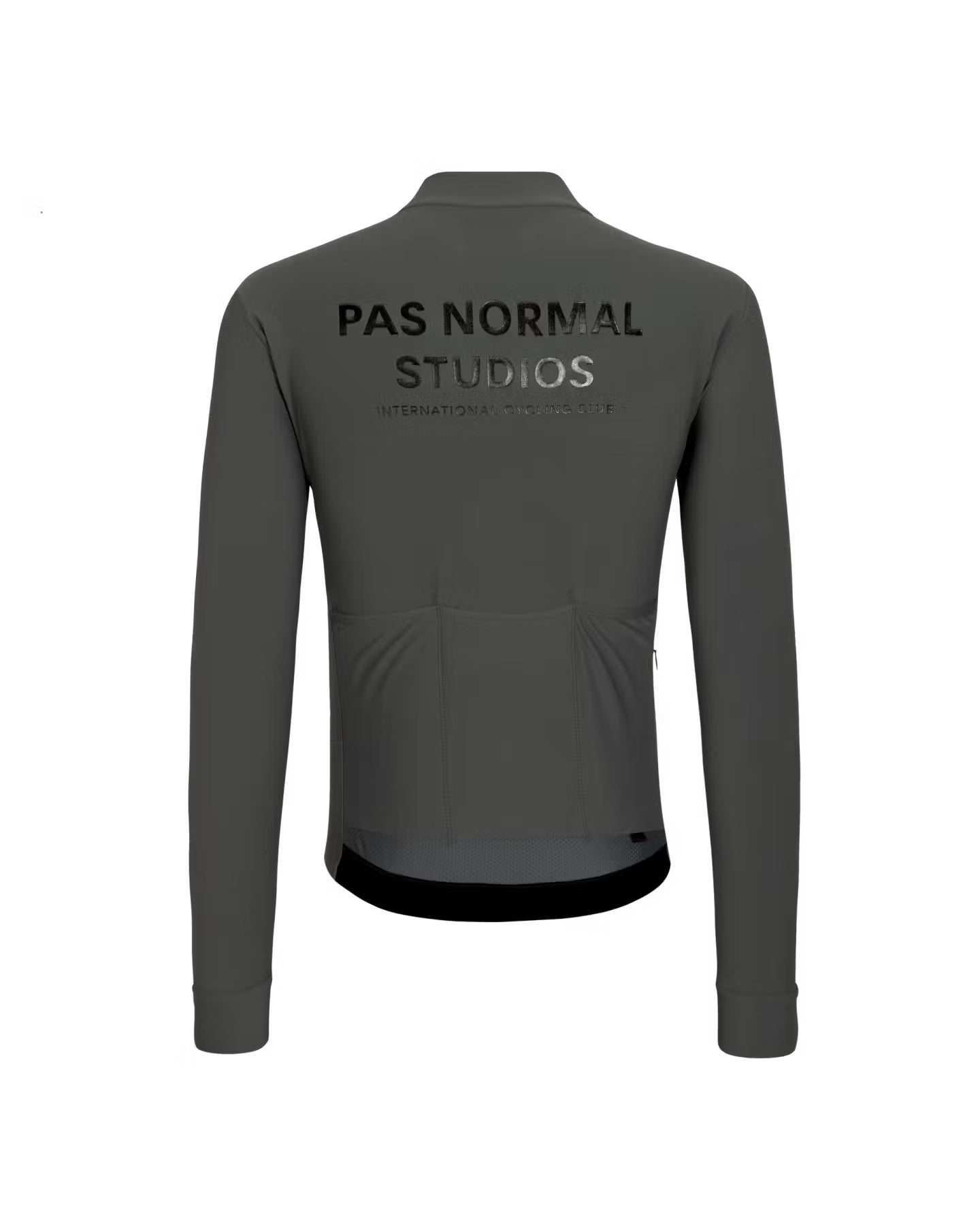 Pas Normal Studios - Men's - Mechanism Long Sleeve Jersey - Dark Grey - Nuremberg Germany - Rear View