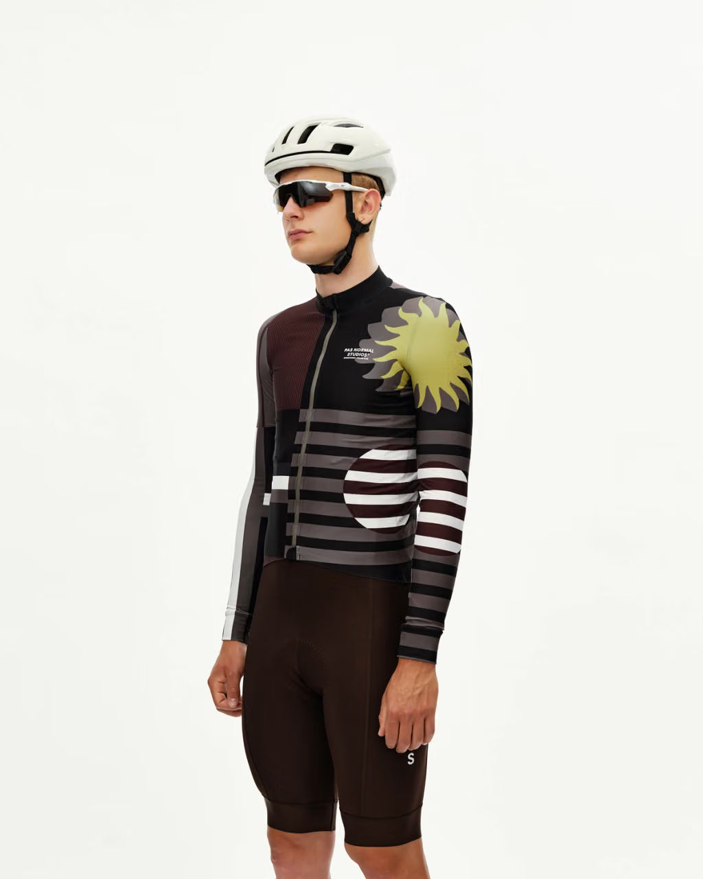 Pas Normal Studios - Men's Mechanism Long Sleeve Jersey - AOP International Dark Olive - Nuremberg, Germany