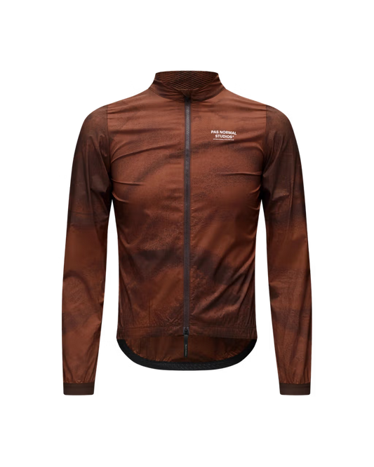 Pas Normal Studios - Men's Mechanism Stow Away Jacket - AOP Light Brown